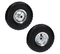 AB Tools 2 X 10In Pneumatic Sack Truck Trolley Garden Cart Wheels