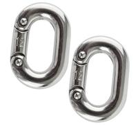 AB Tools 2 X Chain Connecting Link 12mm Marine Grade Stainless Steel Split Shackle Dk73