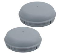AB Tools 2 X Grey Plastic Hub Cap Grease Dust Bearing Cap 76mm For Ifor Williams Trailers