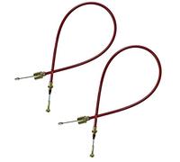 AB Tools 2 x Stainless Steel Trailer Brake Cables Mushroom End Outer Sheath 890mm ALKO