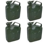 AB Tools 20 Ltr Metal Fuel Jerry Can Holder Storage For Petrol Diesel Oil Container 4Pc