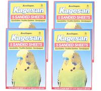 AB Tools 20 Sanded Sheets Sandpaper Cage Lining Budgies Caged Birds 28X43Cm