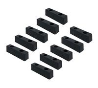 AB Tools 200mm X 53mm Square Standoff Rubber Buffer Bumper Block Pad Stop Trailers 10Pc