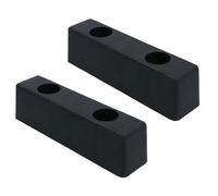AB Tools 200mm X 53mm Square Standoff Rubber Buffer Bumper Block Pad Stop Trailers 2Pc