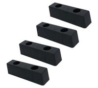 AB Tools 200mm X 53mm Square Standoff Rubber Buffer Bumper Block Pad Stop Trailers 4Pc