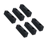 AB Tools 200mm X 53mm Square Standoff Rubber Buffer Bumper Block Pad Stop Trailers 6Pc