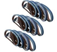 AB Tools 20mm Air Finger Zirconium Sander Sanding Belts 520mm X 20mm Mixed Grit 75Pk