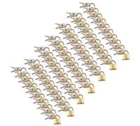 AB Tools 20mm Mini Brass Padlock Set For Suitcases Luggage Rucksacks Tents 60Pc & Keys