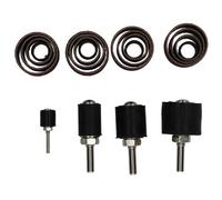 AB Tools 20Pc Drum Sanding Grinding Tools 4 Drums 0.5" - 1.25" And 16 Belts 80 / 120 Grit