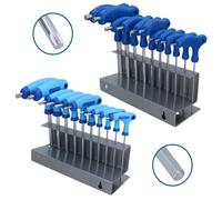 AB Tools 20Pc T Bar Allen Key Sets Wrenches 2mm - 10mm T9 - T50 With Storage Racks