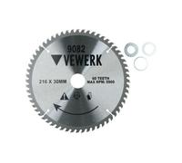 AB Tools 216mm X 30mm Tct Tungsten Carbide Tipped Circular Saw Blades 60 Teeth