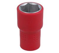 AB Tools 21mm 1/2In Drive Vde Insulated Shallow Metric Socket 6 Sided Single Hex 1000 V