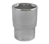 AB Tools 22mm 1/2" Drive Shallow Metric Socket Single Hex / 6 Sided Bergen