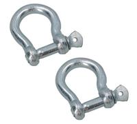 AB Tools 22mm Galvanised Bow Shackle 2 Pack Link Chandlery Boat Yacht