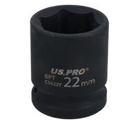 AB Tools 22mm Metric Shallow Impact Impacted European Style Socket 1/2" Drive 6 Sided