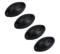 AB Tools 22mm Stand Off Oval Rubber Buffer Bumper Stop For Horse Box Trailers 4Pc