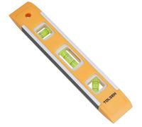 AB Tools 230mm / 9" Torpedo Spirit Level Magnetic Handheld Straight Vertical Horizontal