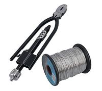 AB Tools 230mm H/D Lock Wire Lockwire Pliers + 125 Metres 0.8mm Stainless Steel Wire