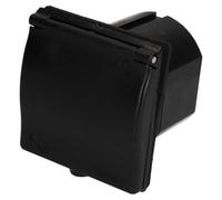 AB Tools 230V Mains 16A Flush Inlet Socket Black Caravan Motorhome Trailer Hook Up
