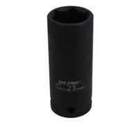 AB Tools 23mm 1/2" Drive Double Deep Metric Impacted Impact Socket Single Hex 6 Sided