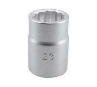 AB Tools 23mm 3/4" Drive Socket 12 Sided 50mm Hgv Satin Finish Chrome Vanadium Steel