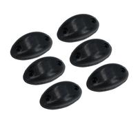 AB Tools 23mm Stand Off Oval Rubber Buffer Bumper Stop For Horse Box Trailers 6Pc