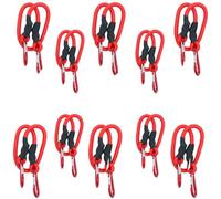 AB Tools 24" 60Cm Bungee Rope With Carabiner Clips Cords Elastic Tie Down Fasteners X 10
