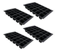 AB Tools 24 Cell Plant Trays Bedding Plant Pack Plastic Inserts Seed Tray Pots 12 Trays