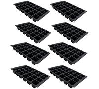 AB Tools 24 Cell Plant Trays Bedding Plant Pack Plastic Inserts Seed Tray Pots - 24 Trays