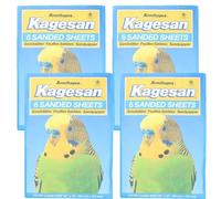AB Tools 24 Sanded Sheets Sandpaper Cage Lining Budgies Caged Birds 25x40cm