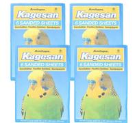 AB Tools 24 Sanded Sheets Sandpaper Cage Lining Budgies Caged Birds 25X40Cm