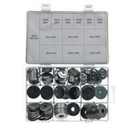 AB Tools 240Pc Large Penny Repair Washers Circle Round Carbon Steel Nuts Screws Bolts