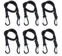 AB Tools 24In Bungee Strap With Metal Carabiners Hook Tie Down Fastener Holder 6Pc