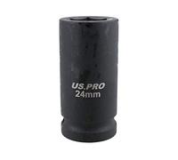 AB Tools 24mm Deep Impact Socket 3/4" Drive Single Hex 6 Point Chrome Vanadium Steel