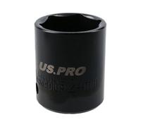 AB Tools 24mm Shallow Impact Socket 1/2" Drive 6 Point 36mm Length Chrome Vanadium Steel