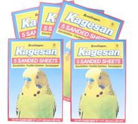 AB Tools 25 Sanded Sheets Sandpaper Cage Lining Budgies Caged Birds 28X43Cm