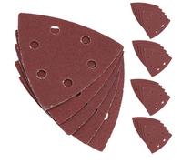 AB Tools 25 X Hook Loop Delta Sanding Abrasive Discs Pads 93mm Triangle 80 Grit Medium