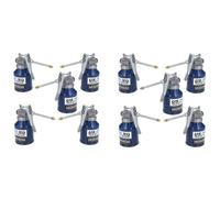 AB Tools 250Ml Oil Lubricant Metal Can With Rigid Spout Thumb Pump Trigger Action 10Pc