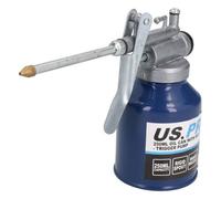 AB Tools 250Ml Oil Lubricant Metal Can With Rigid Spout Thumb Pump Trigger Action