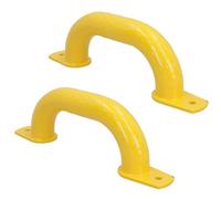 AB Tools 250mm Steel Safety Grab Pull Handle For Trailers Trucks Yellow Coated Finish 2Pc