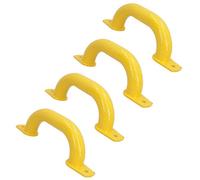 AB Tools 250mm Steel Safety Grab Pull Handle For Trailers Trucks Yellow Coated Finish 4Pc