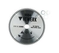 AB Tools 250mm X 30mm Tct Tungsten Carbide Tipped Circular Saw Blades 80 Teeth
