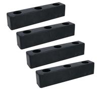 AB Tools 250mm X 51mm Square Standoff Rubber Buffer Bumper Block Pad Stop Trailers 4Pc