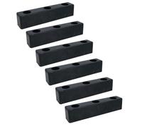 AB Tools 250mm X 51mm Square Standoff Rubber Buffer Bumper Block Pad Stop Trailers 6Pc