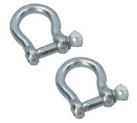 AB Tools 25mm Galvanised Bow Shackle 2 Pack Link Chandlery Boat Yacht
