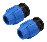 AB Tools 25mm Mdpe End Stop Water Pipe Cap Shut-Off Compression Fitting Coupling 2Pk