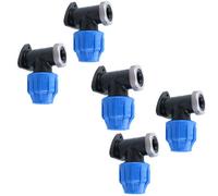 AB Tools 25mm X 1/2" Mdpe Wall Elbow Outside Tap Fitting Threaded Connector Bend 5Pk