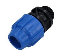 AB Tools 25mm X 1In Mdpe Male Adapter Compression Coupling Fitting Water Pipe Pn16