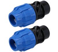 AB Tools 25mm X 3/4" Mdpe Female Adapter Compression Coupling Fitting Water Pipe 2Pk