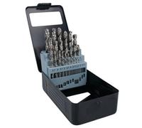 AB Tools 25Pc Hss-G Metric Drill Bit Set Split Point Drills Metal Plastic Copper 1mm - 13mm